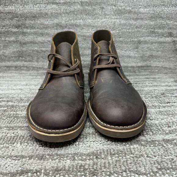 Clarks Bushacre 2 Chukka Desert Boots Mens Sz 11.5 M Brown Beeswax Leather